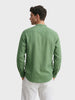 Men's Green Slim Fit Solid Casual Shirts