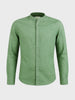 Men's Green Slim Fit Solid Casual Shirts