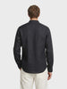 Men's Black Slim Fit Solid Casual Shirts