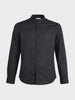 Men's Black Slim Fit Solid Casual Shirts