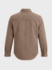 Men's Brown Regular Fit Solid Casual Shirts