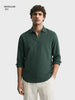 Men's Green Regular Fit Solid Casual Shirts