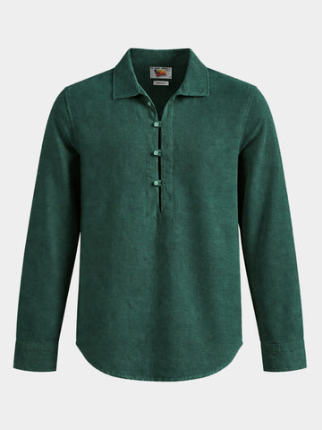 Men's Green Regular Fit Solid Casual Shirts