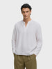 Men's White Relaxed Fit Solid Casual Shirt