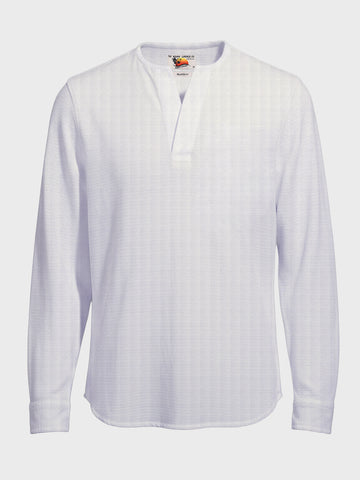 Men's White Relaxed Fit Solid Casual Shirt