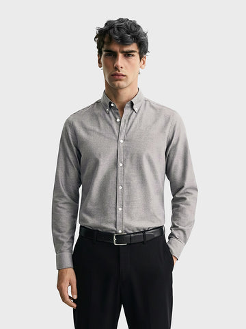 Men's Black Slim Fit Solid Formal Shirt