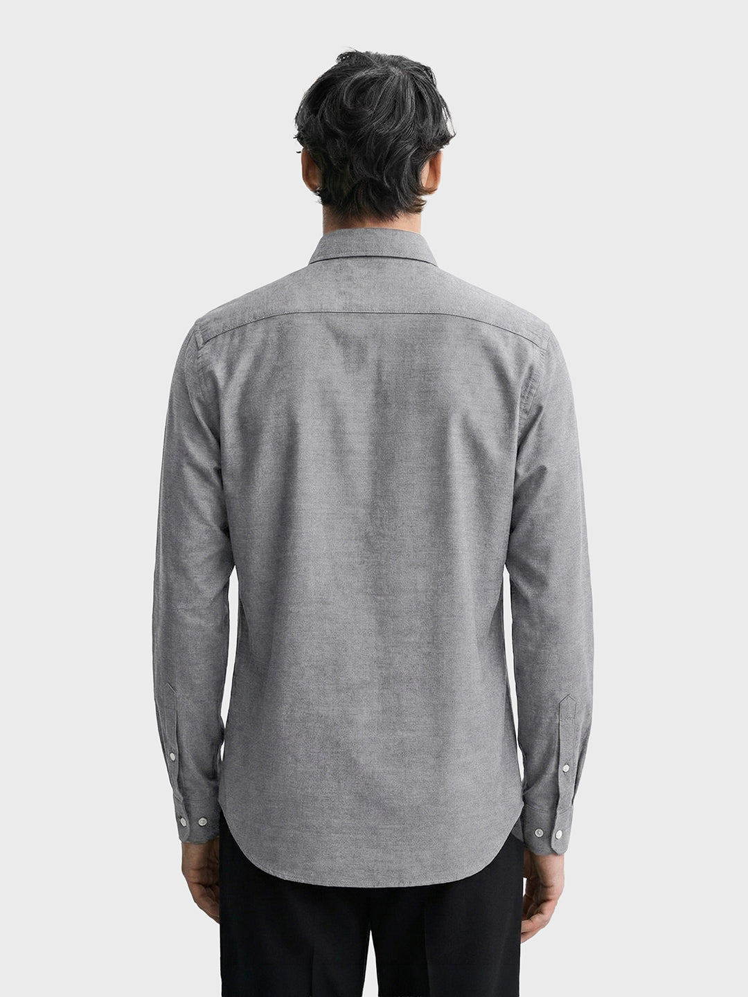 Men's Black Slim Fit Solid Formal Shirt