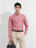 Men's Red Slim Fit Solid Formal Shirt
