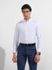 Men's White Slim Fit Solid Formal Shirt