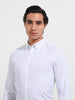 Men's White Slim Fit Solid Formal Shirt