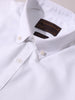 Men's White Slim Fit Solid Formal Shirt