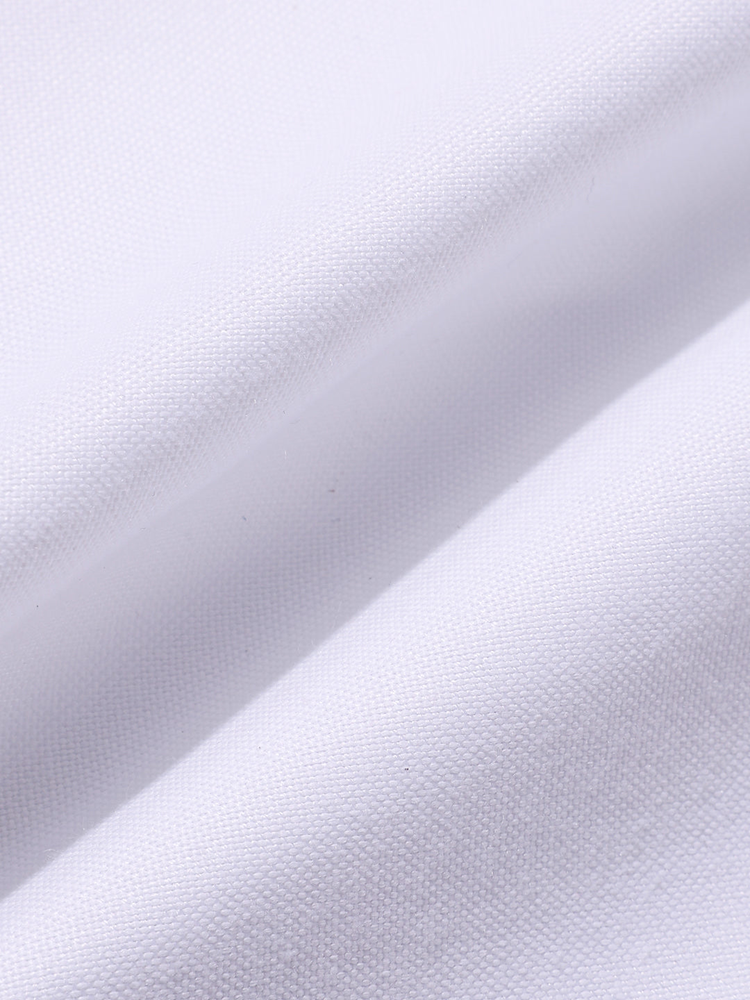 Men's White Slim Fit Solid Formal Shirt