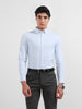 Men's Blue Slim Fit Solid Formal Shirt