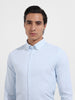 Men's Blue Slim Fit Solid Formal Shirt