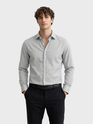 Men's Black Slim Fit Solid Formal Shirt
