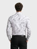 Men's White Slim Fit Printed Casual Shirt