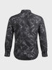 Men's Black Slim Fit Printed Casual Shirt