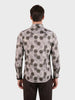 Men's Brown Slim Fit Printed Casual Shirt