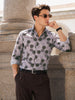 Men's Brown Slim Fit Printed Casual Shirt
