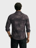 Men's Brown Slim Fit Printed Casual Shirt