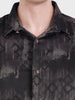 Men's Brown Slim Fit Printed Casual Shirt