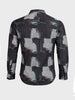 Men's Black Slim Fit Printed Casual Shirt