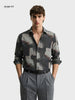 Men's Brown Slim Fit Printed Casual Shirt