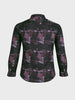 Men's Pink Slim Fit Printed Casual Shirt