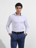 Men's White Slim Fit Ditsy Formal Shirt