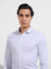 Men's White Slim Fit Ditsy Formal Shirt