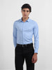 Men's Blue Slim Fit Ditsy Formal Shirt