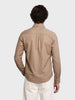 Men's Khaki Slim Fit Solid Casual Shirt