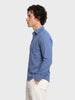 Men's Blue Slim Fit Solid Casual Shirt