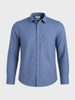 Men's Blue Slim Fit Solid Casual Shirt