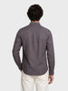 Men's Grey Slim Fit Solid Casual Shirt