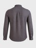 Men's Grey Slim Fit Solid Casual Shirt
