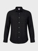 Men's Black Slim Fit Solid Casual Shirt