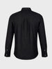 Men's Black Slim Fit Solid Casual Shirt