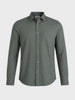Men's Green Slim Fit Solid Casual Shirt