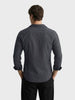 Men's Black Slim Fit Striped Casual Shirts