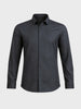 Men's Black Slim Fit Striped Casual Shirts