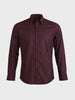 Men's Maroon Slim Fit Striped Casual Shirts