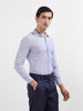Men's Blue Slim Fit Vertical Stripes Formal Shirt