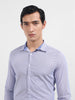 Men's Blue Slim Fit Vertical Stripes Formal Shirt