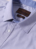 Men's Blue Slim Fit Vertical Stripes Formal Shirt