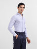 Men's Blue Slim Fit Vertical Stripes Formal Shirt