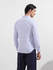 Men's Blue Slim Fit Vertical Stripes Formal Shirt