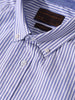 Men's Blue Slim Fit Vertical Stripes Formal Shirt