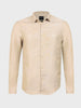 Men's Beige Slim Fit Textured Casual Shirt
