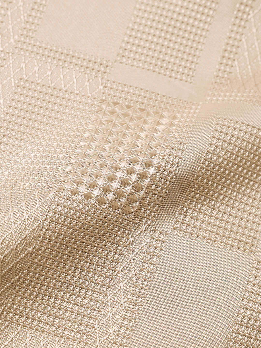 Men's Beige Slim Fit Textured Casual Shirt